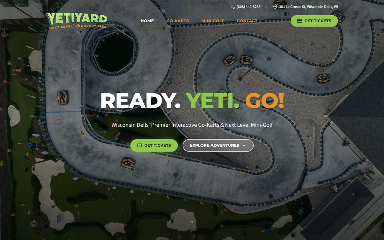 YetiYard homepage screenshot